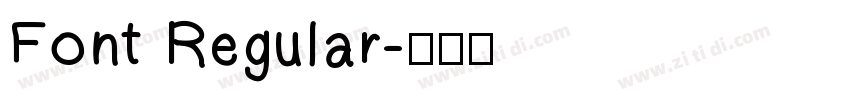 Font Regular字体转换